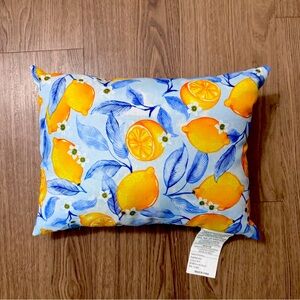 Outdoor lemon pillow